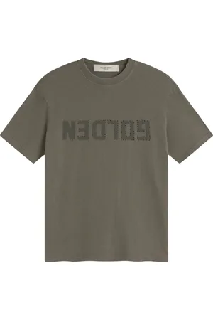 Golden Goose Top, Herre, Grøn, L, Olivengrøn Regular Fit T-shirt