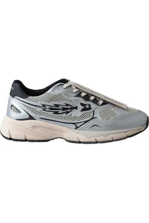 ENTERPRISE JAPAN Sko, Herre, Flerfarvet, 42 EU, Sølv/sort Streetwear Sneakers med Stjernebroderi