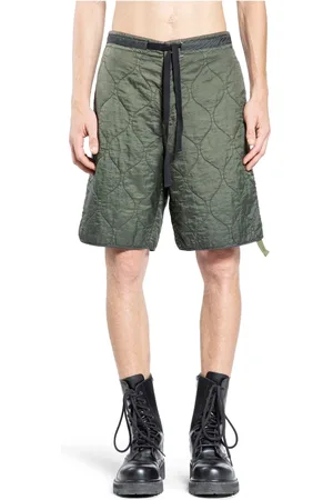 OAMC Shorts, Herre, Grøn, S, Skov Nat Combat Shorts med Quilting