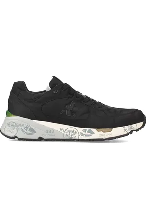 Premiata Sko, Herre, Sort, 45 EU, Uld, Vintage stil Sneakers med Unikke Detaljer