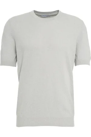 Gender Top, Herre, Grå, 3XL, Grå Strik Crew Neck T-shirt