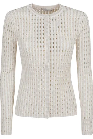 Simkhai Strik, Dame, Hvid, XS, Elegant Nude Sweater til Kvinder