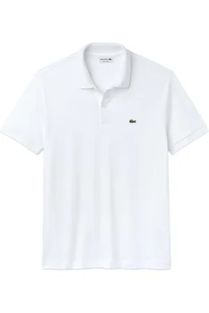 Lacoste Top, Herre, Hvid, 2XL, Bomuld, Hvid Polo Skjorte