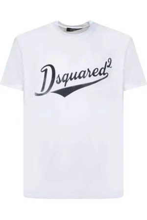 Dsquared2 Top, Herre, Hvid, M, Bomuld, Hvid Kortærmet Urban Logo T-Shirt