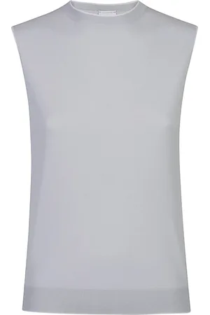ELEVENTY Strik, Dame, Grå, XL, Uld, Merino Uld Ærmeløs Top