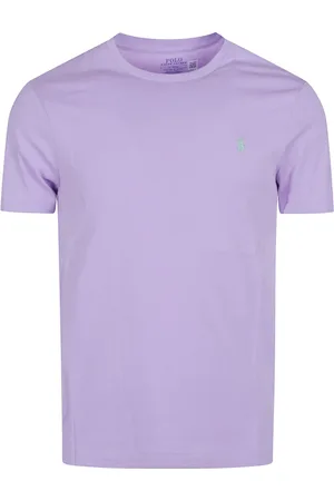 Ralph Lauren Top, Herre, Lilla, L, Logo Print T-shirt