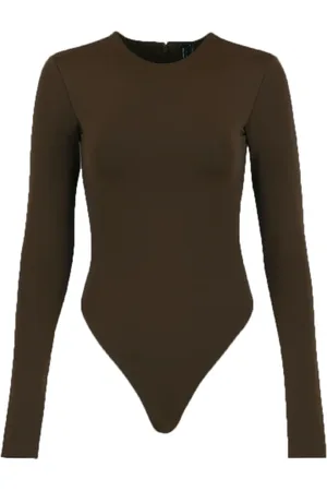 Entire Studios Top, Dame, Brun, 2XS, Uld, Brunette Bodysuit