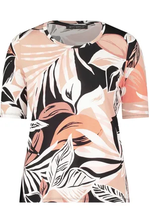 Betty Barclay Top, Dame, Flerfarvet, L, Blomstret Basis T-shirt