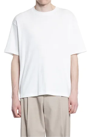Recto Top, Herre, Hvid, L, Bomuld, Bomuld T-shirt med rund hals