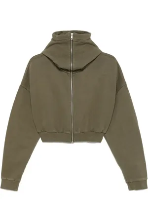 Entire Studios Sweathshirts & Hoodies, Dame, Grøn, L, Uld, Full Zip Jakke