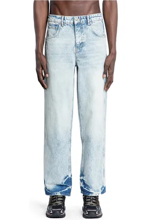 Represent Jeans, Herre, Blå, W31, Denim, Blåvasket Denim Lappet Jeans