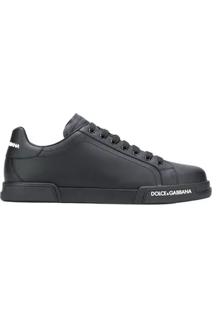 Dolce & Gabbana Sko, Herre, Sort, 40 EU, Uld, Portofino Nappa Sneakers