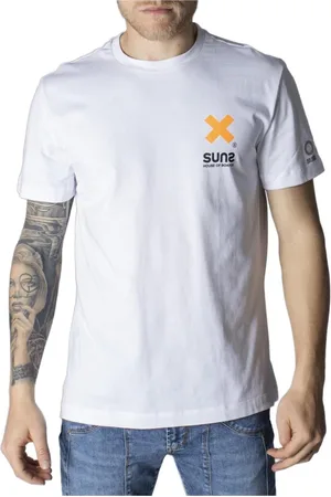 sunseeker Top, Herre, Hvid, L, Uld, Stilfuld Trykt Rund Hals T-shirt