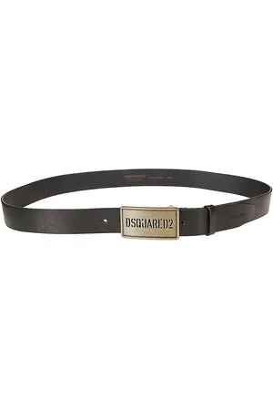 Dsquared2 Tilbehør, Herre, Sort, 110 CM, Uld, Stilfuldt Læderbælte