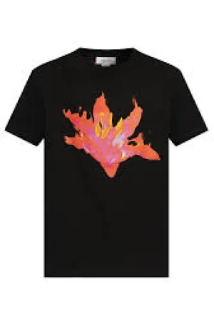 Alexander McQueen Top, Herre, Sort, M, Bomuld, Afslappet Bomuld T-shirt