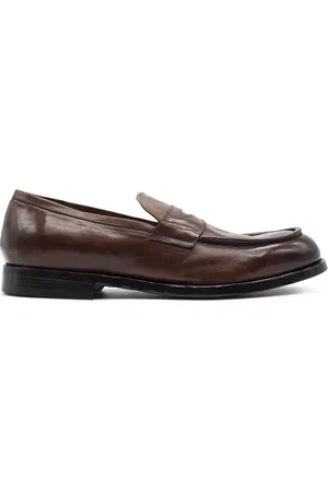 Green george Sko, Herre, Brun, 45 EU, Læder, Brun læder loafers