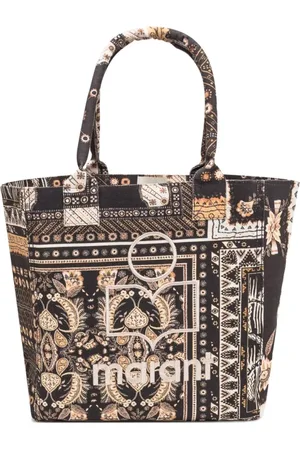 Isabel Marant Taske, Dame, Sort, ONE SIZE, Bomuld, Sort Bandana Shopper Taske