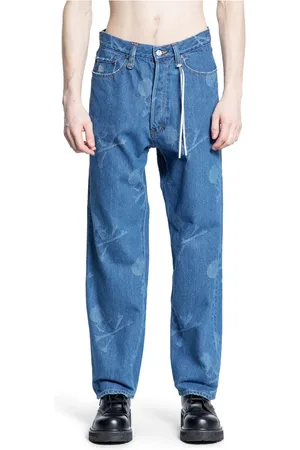 MASTERMIND Jeans, Herre, Blå, L, Denim, Blåvasket Denim Skulls Bukser