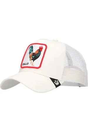 Goorin Bros. Tilbehør, unisex, Hvid, ONE SIZE, Bomuld, Animal Farm Trucker Cap Hvid Unisex