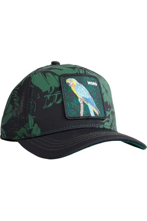 Goorin Bros. Tilbehør, unisex, Flerfarvet, ONE SIZE, Bomuld, Jungle Trucker Cap med Palm Blomster