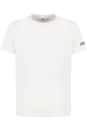 GCDS Top, Herre, Hvid, 2XL, Bomuld, Essentials Jersey Hvid Logo T-shirt