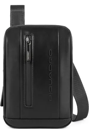 Piquadro Taske, Herre, Sort, ONE SIZE, Læder, Urban Crossbody Taske Sort Læder Unisex