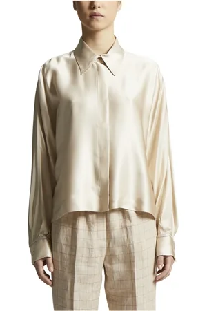 PESERICO SIGN Bluser & Skjorter, Dame, , 3XS, Satin, Viskosesatinskjorte med kimonoærmer