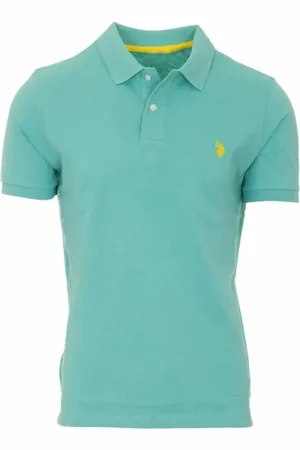 U.S. Polo Assn. Top, Herre, Blå, XL, Bomuld, Blå Polo T-shirt Kortærmet