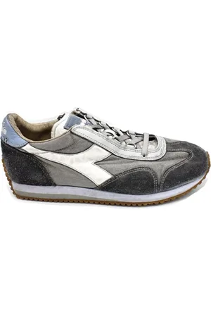 Diadora Sko, Herre, Grå, 41 EU, Læder, Vintage Grøn Sneakers Heritage Model