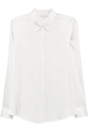 ANTONELLI Bluser & Skjorter, Dame, Grå, XL, Grå Silkeskjorte Elegant Stil