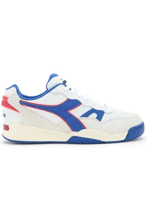 Diadora Sko, Herre, Flerfarvet, 45 EU, Nylon, Blå Nylon Basketball Sneakers