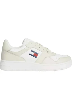 Tommy Hilfiger Sko, Herre, Hvid, 40 EU, Afslappede Sneakers til Mænd og Kvinder