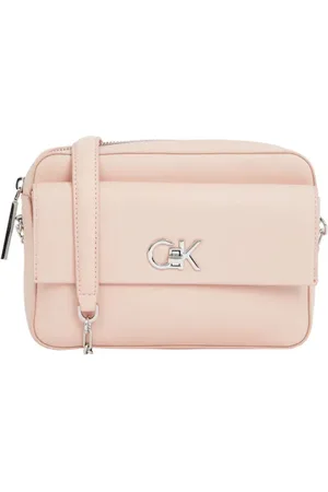 Calvin Klein Taske, Dame, Lyserød, ONE SIZE, Uld, Kamera Lomme Taske Stilfuldt Design