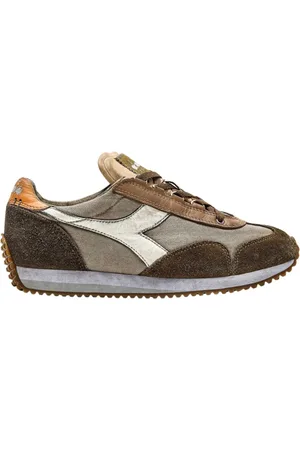 Diadora Sko, Herre, Brun, 46 EU, Polyester, Stone Wash Sneakers Køn Neutral Lærred
