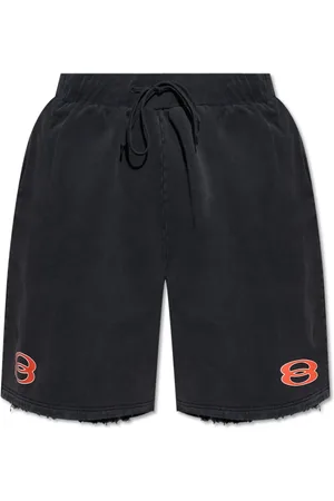 Balenciaga Shorts, Herre, Sort, L, Bomuld, Shorts med vintageeffekt