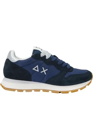 sun68 Sko, Dame, Blå, 40 EU, Læder, Ally Solid Afslappet Sneakers Nylon Læder