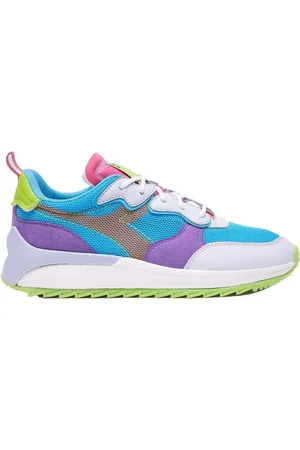 Diadora Sko, Dame, Flerfarvet, 38 1/2 EU, Blå Mesh Sneakers Jolly Moderne Stil