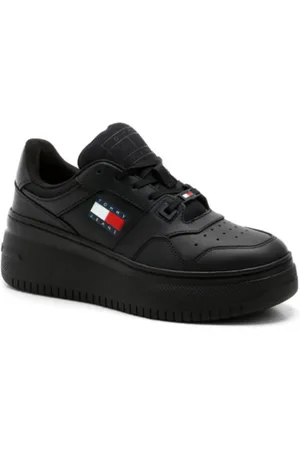 Tommy Hilfiger Sko, Dame, Sort, 36 EU, Afslappede Sneakers til Mænd og Kvinder