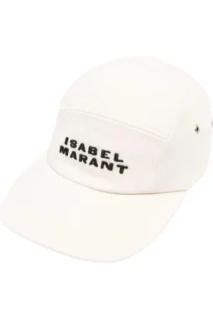 Isabel Marant Tilbehør, Dame, Hvid, 59 CM, Uld, Ecru/Sort Kasket Tedji