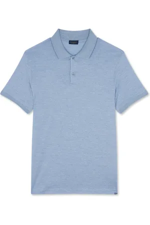 Paul & Shark Top, Herre, Blå, 2XL, Bomuld, Silke og bomuld polo
