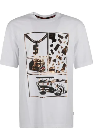 Sprayground Top, Herre, Hvid, 2XL, Be Rich Bianco T-Shirt