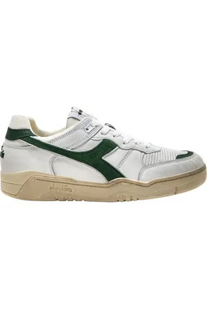 Diadora Sko, Herre, Hvid, 45 EU, Tyl, Vintage Tennis Style Sneaker Hvid Unisex