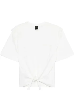 Pinko Top, Dame, Hvid, S, Bomuld, Broderet Bomuld Yderstof Jakke