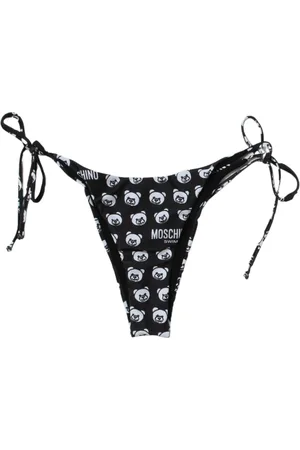 Moschino Badetøj, Dame, Sort, L, Teddy Bear Print Bikini Bund