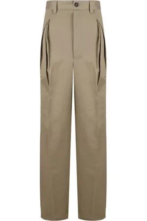 Maison Margiela Bukser, Herre, , M, Straight Bukser med Pintuck Detaljer