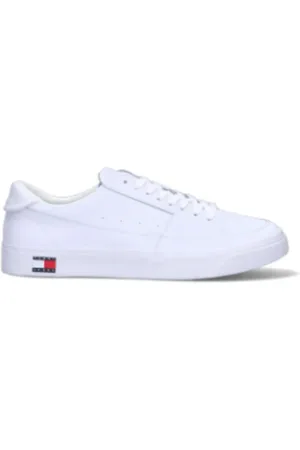 Tommy Hilfiger Sko, Herre, Hvid, 41 EU, Afslappede Sneakers til Mænd og Kvinder