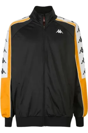 Kappa Sweathshirts & Hoodies, Herre, Sort, XL, Polyester, Sort Polyester Tracksuit Top