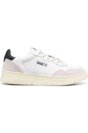 Karl Lagerfeld Sko, Herre, Hvid, 45 EU, Læder, Krew KL Kounter Sneakers