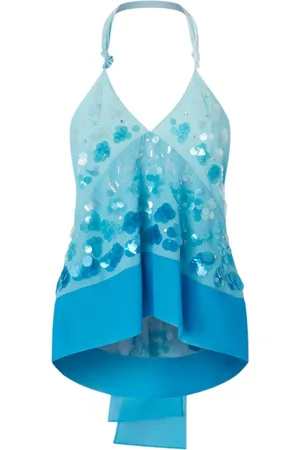 Pinko Top, Dame, Blå, 2XS, Yderstof Foring Broderi Jakke