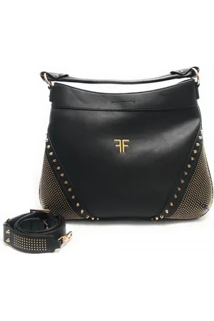 Fracomina Taske, Dame, Sort, ONE SIZE, Uld, Sort Hobo Håndtaske Skuldertaske